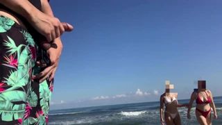 Jayden Bull masturbates in public to attract Natasha Bull and Megan Cockteaser