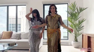 Which two Arabic performers did Gattouz enjoy in this scene!