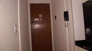 Does the cleaning lady join the couple, for the threesome after catching them?