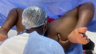 The latino gynecologist gives his curvaceous patient a thorough examination and they end up having sex