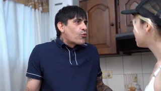 She gets a hot delivery and he gives her anal while she moans for it