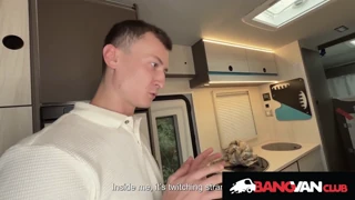 Jennifer Mendez shares busty czech stories from the bangvan while gettin' wild