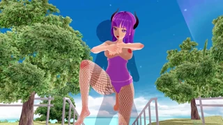 Waouh ! Hentai 3D gros cul et seins en action filet de pêche !