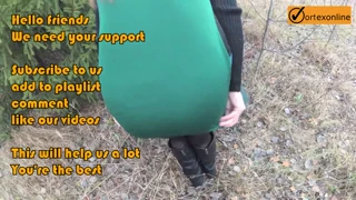 Jeg fangede ægte amatør offentlig sex på kølig efterårsdag