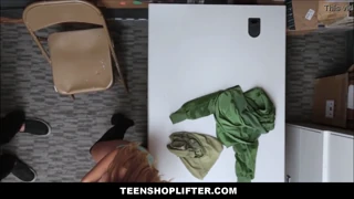 Nerdy Teen With Big Tits Shoplifter
