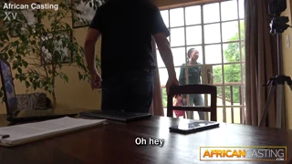 South African Ebony Amateur Endures Brutal First Porn Casting