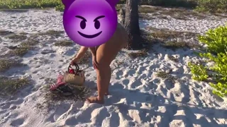 I spotted this attractive girl on the beach and we headed to the dunes for some time together