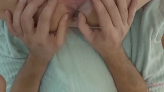 Ik hou van mijn harige poesje laten stampen met anale creampie