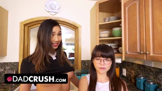 hesitant to suck my thick cock kimora quin goes for it anyway!