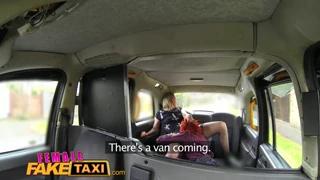 yo, female fake taxi gets wild with rough lesbian domination