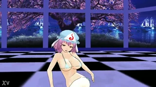 Ююко Сайгьоджи Touhou MMD r18 с експлицитни големи цици