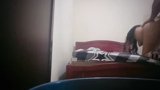 Big Ass Latina Waits for Threesome but Fucks Meanwhile in Homemade Video