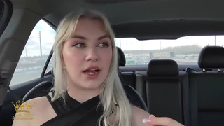 BTS: Maisey Monroe entrega mamada intensa en la carretera después del rodaje