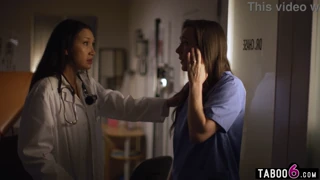 whoops hospital mixup has milf doctor & nurse licking pussy 😏👩‍⚕️💦