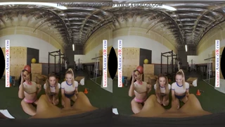Naughty America - Aiden Ashley, Jazmin Luv, Lily Larimar 개인 트레이너 서프라이즈