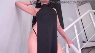 Qween goddess prevzame Alice v nori orgiji z analnim neredom
