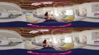לטינית ציצים גדולים מפתה ביוגה מציאות מדומה