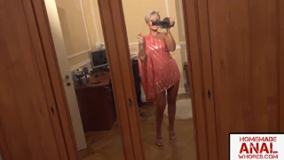 short haired blonde milf takes on a wild summer anal gangbang from multiple guys