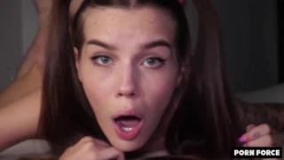 پینفل اینل سٹرگل کیوٹ 18+ ٹین 18+ الینا فاکس ہارڈ فک دوران ٹائٹ ایس کے ساتھ