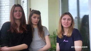 Ersties Brunette Threesome Delivers Direct Lesbian Pussy Eating And Facesitting