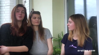Ersties Brunette Threesome Delivers Direct Lesbian Pussy Eating And Facesitting