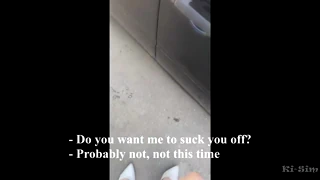 ki-sim sucking off a stranger on the street not fake