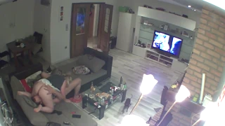 Chubby German amateur facesits in hidden IP cam 69 session