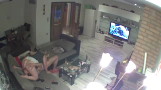 Chubby German amateur facesits in hidden IP cam 69 session