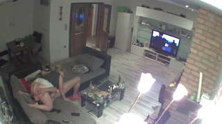 Chubby German amateur facesits in hidden IP cam 69 session