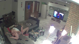 Chubby German amateur facesits in hidden IP cam 69 session
