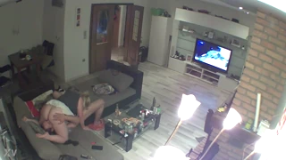 Chubby German amateur facesits in hidden IP cam 69 session