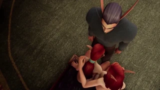 A night of elven group sex