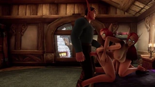 A night of elven group sex