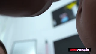 Busty brunette Yasmin takes cum deep in her ass bareback from LP Productions