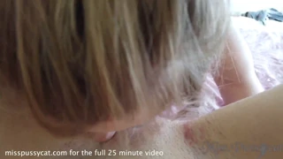 pov lesbian licks pussy close up explicit action