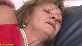 i finally get to fuck this hairy mature german's ass rough for her first time