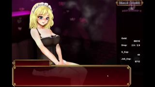 blacksmith girl wears underwear and has sex on sofa then cums fast