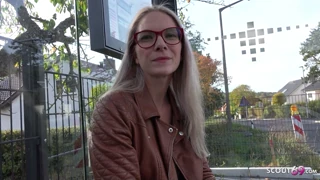 Intense German Scout Pounds Fit Blonde Glasses Girl Vivi Vallentine in Raw Casting Fuck