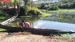 abandoned boat turns into interracial bbc creampie fest with ass licking and multiple cumshots on natural tits