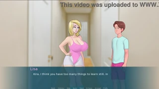sexnote cap 21 features threesome action with curvy milf and friend