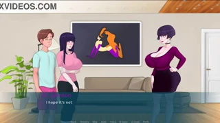 sexnote cap 21 features threesome action with curvy milf and friend