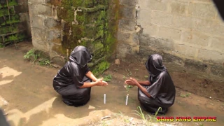 leaked footage of two ebony amateurs getting rough in the bush