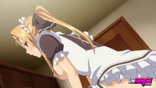 18+ Teen Maid hart bestraft in wilder Hentai Action