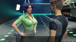Ztracené ve vesmíru #54 Busené 3D lesbičky se vášnivě líbají 💋👩‍❤️‍💋‍👩