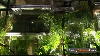 amateur swinger couples get hands-on during intimate massage exchange