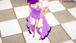 Scathach Skadi Sucks And Fucks On Throne Part One