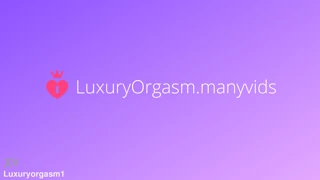 luxuryorgasm squeezes my big breasts hard now