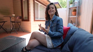 dharma jones begs best friend to stretch her tight asshole first time with deepthroat and anal gape