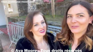 Ei, trepada lésbica com Jade Latour filmada por estranho - vlog Ava Moore