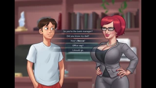 Tina's Redhead Milf Craves Huge Cock Thrusts in Summertime Saga Scenes